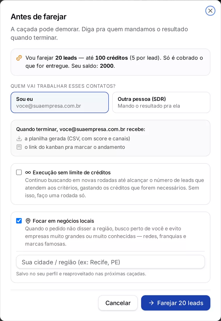 Você sabe quanto vai pagar antes de começar